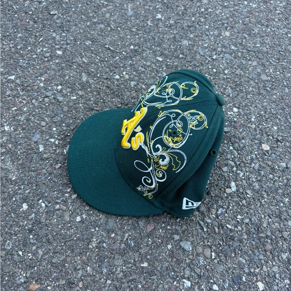 Y2K New Era Oakland A’s Athletics Fitted Hat Cap SIZE 6 - Picture 3 of 7